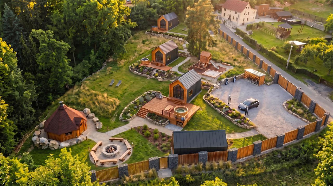 Vizualizace budoucí podoby resortu Malé Finsko Václavov